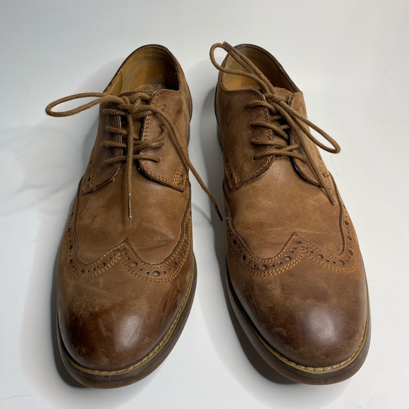 Clark’s | Exton Brogue Leather Oxford Loafers - Picture 2 of 5